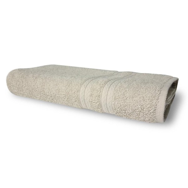 Kit 2 Toalhas Lisboa 1 Banho 1 Rosto Grossa 100% Algodão 430g/m² Bege