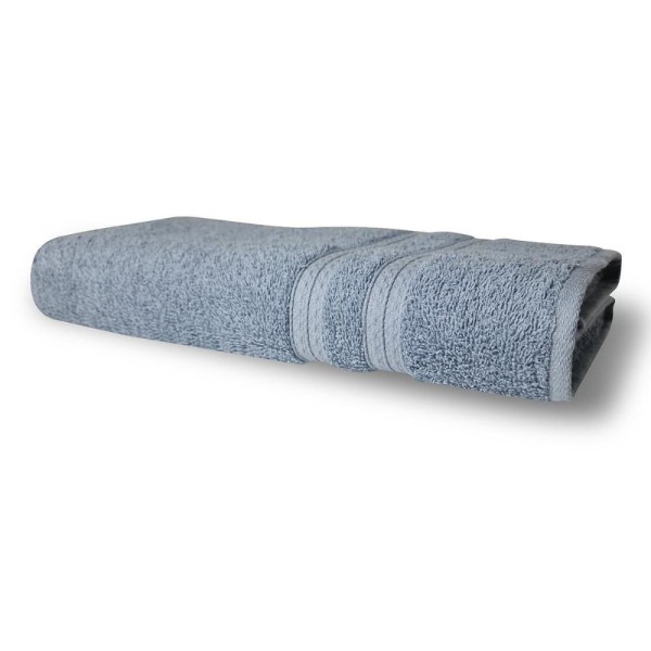 Encontraproduto.com.br - Jogo de Toalhas Lisboa 4 Pçs - 2 Banho e 2 Rosto 430g/m² 100% Algodão Azul