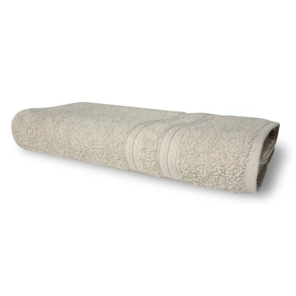 Encontraproduto.com.br - Jogo 2 Toalhas Lisboa 1 Banho 1 Rosto Grossa 100% Algodão 430g/m² Bege