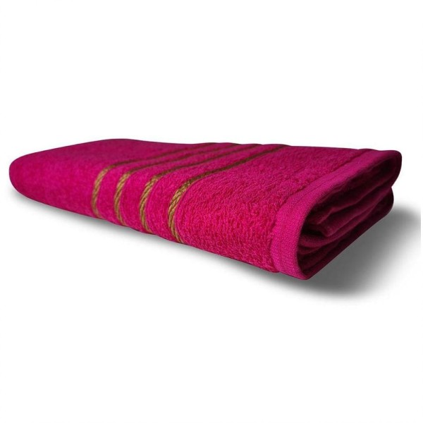 Encontraproduto.com.br - Jogo de Toalhas 2 Banho 2 Rosto 2 Piso - 6 pçs Dubai 100% Algodão Rosa