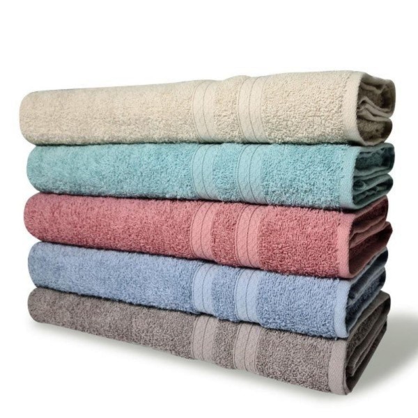 Encontraproduto.com.br - Kit com 6 Toalhas Banho 430g/m² Grande Grossa 80x150cm Lisboa Sortido
