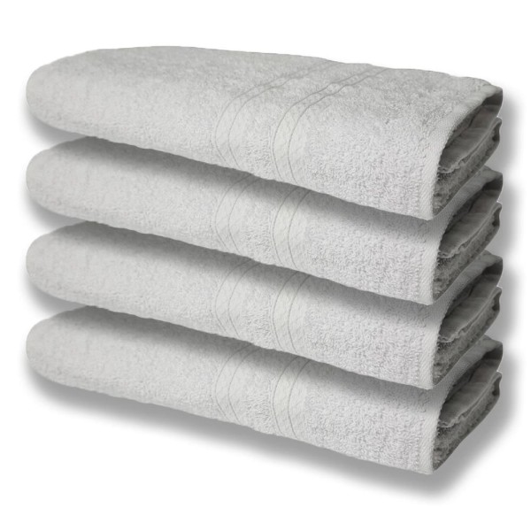 Encontraproduto.com.br - 8 Toalhas Grande E Grossa 4 Branco 4 Bege