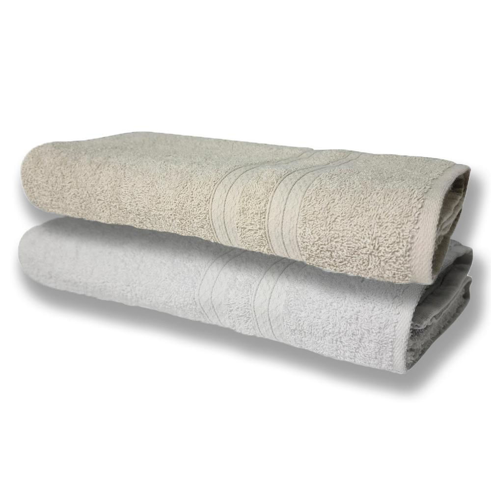 Encontraproduto.com.br - 10 Toalhas Grande 2 Branco 2 Bege 2 Verde 2 Rosê 2 Cinza