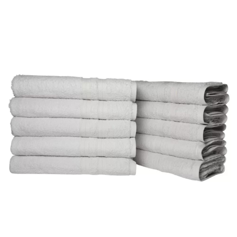 Encontraproduto.com.br - 10 Toalhas Super Felpudas Grande E Grossa 80x150 Branco