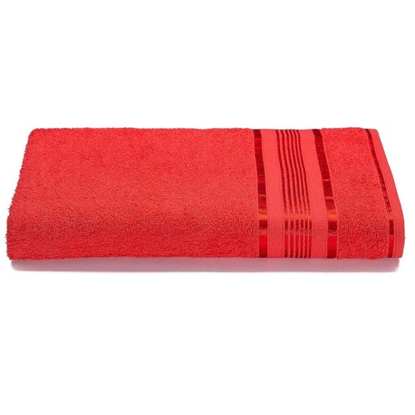 Encontraproduto.com.br - 2 Toalhas Plus Size Grossa e Macia 80x180 Vermelho+Marrom