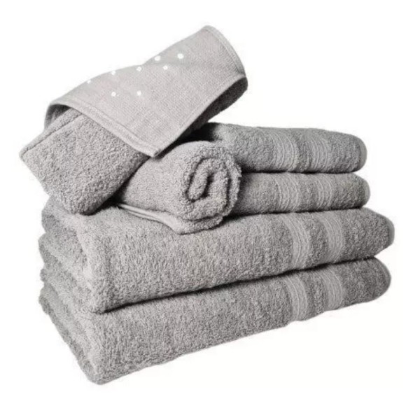Encontraproduto.com.br - Jogo de Toalhas 8 Banhos 8 Rostos 8 Pisos Grande Grossa AZ+BR+BG+CZ