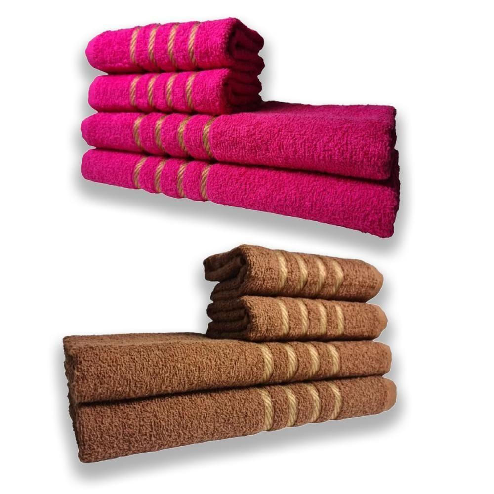 Encontraproduto.com.br - 2 Jogos De 4 Toalhas 4 Banho 4 Rosto Montreal 100% Algod?o Rs+mr