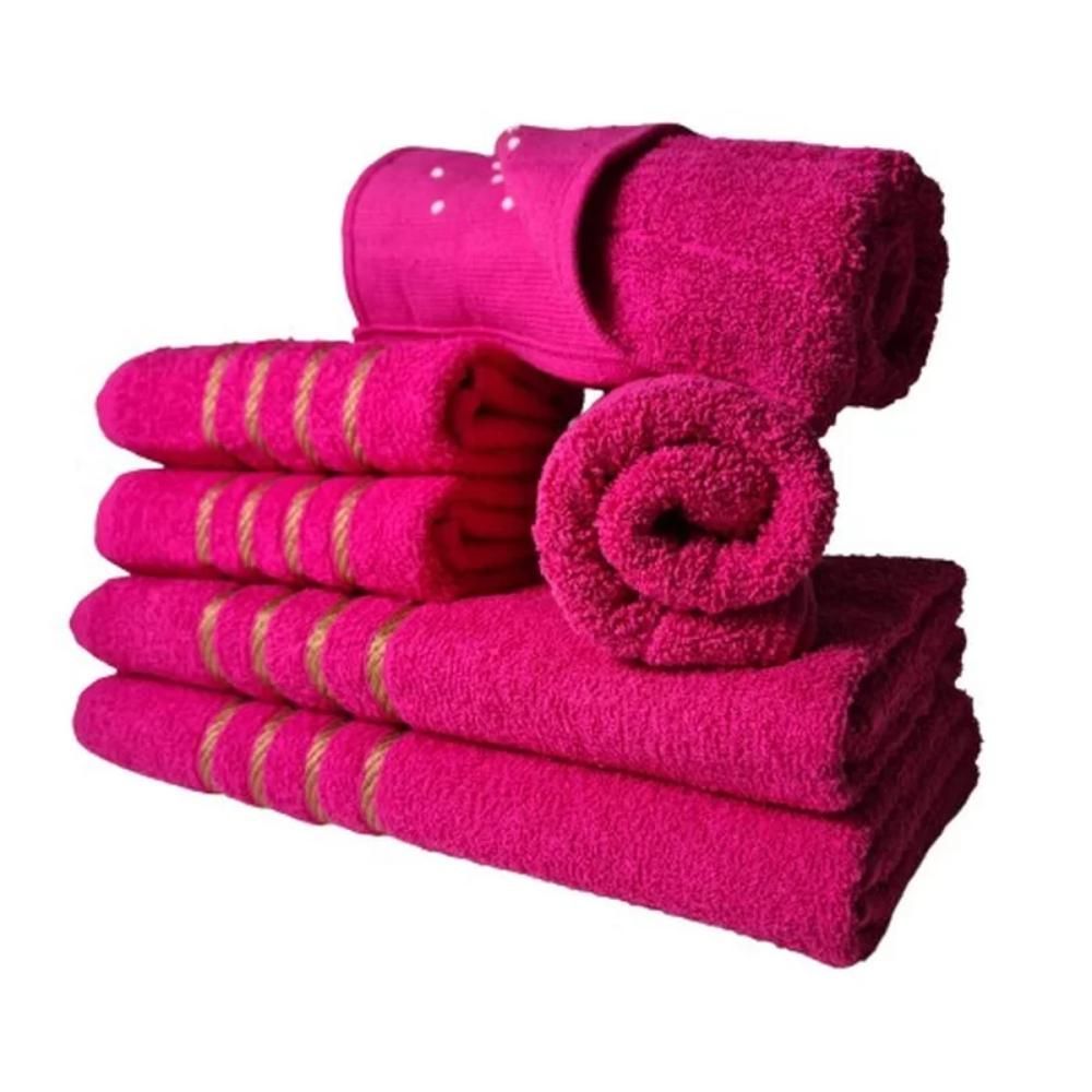 Encontraproduto.com.br - Jogo De Toalhas 12pcs 4 Banhos 4 Rosto 4 Tapetes Az+rs