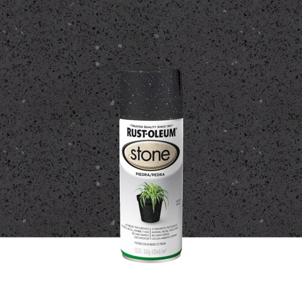Encontraproduto.com.br - Tinta Spray Stone Pedra Preto 340g Viapol