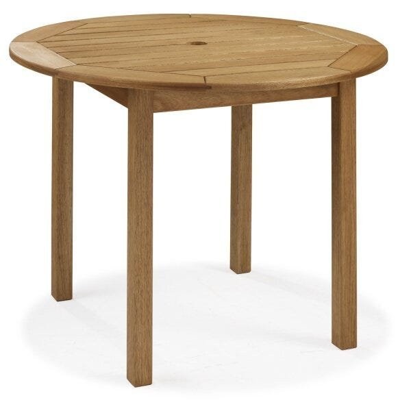 Encontraproduto.com.br - Mesa Redonda Export 90cm para Área Externa Eucalipto - Jatobá