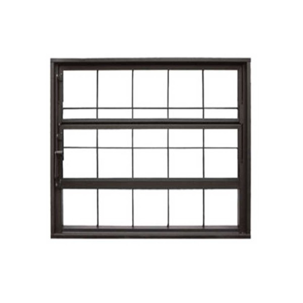 Encontraproduto.com.br - Janela Basculante de Aço com Grade Quadriculada Fortline 60x60x12cm Dhp Domarco