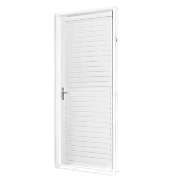 Encontraproduto.com.br - Porta de Abrir Aço Laminada Finale Lado Esquerdo 215X87X12cm Branca Dhp Domarco