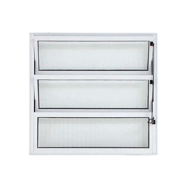 Janela Basculante de Alumínio 60X60cm Branco  Mais Esquadrias