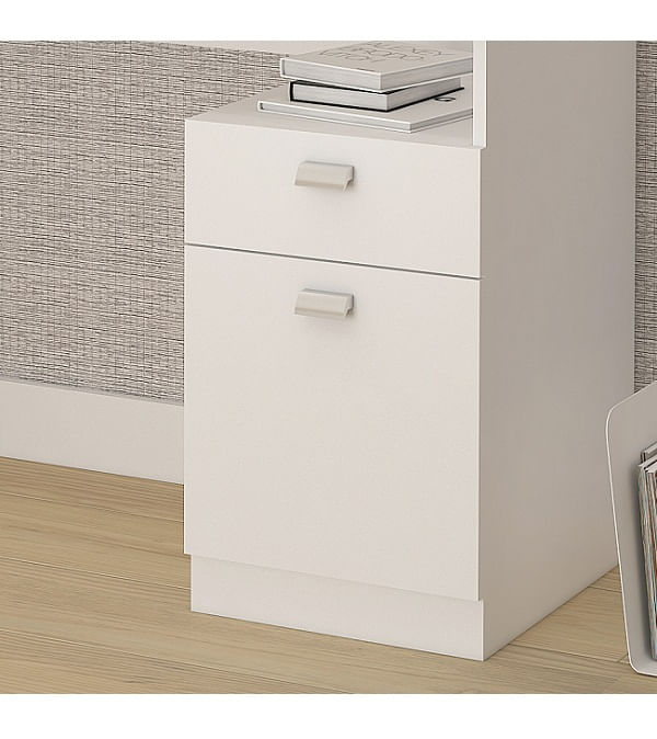 Encontraproduto.com.br - Mesa Altena Para Computador 1 Porta E 1 Gaveta -