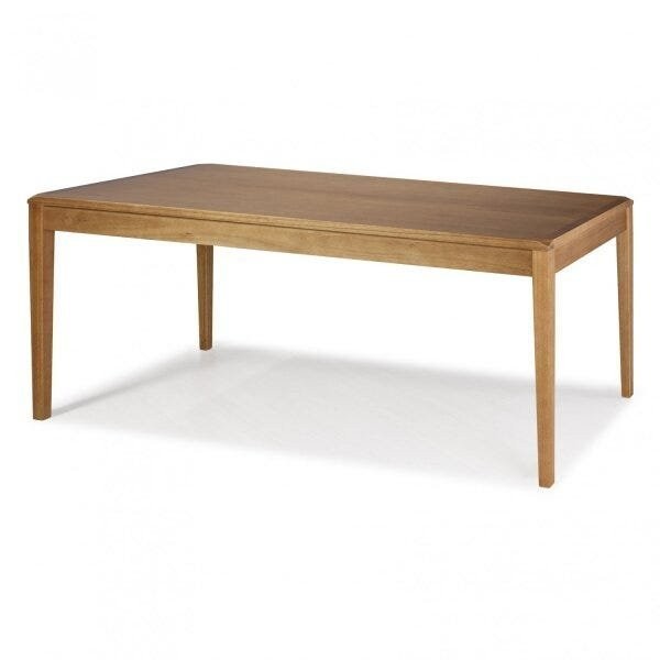 Encontraproduto.com.br - Mesa de Madeira Tampo MDF 160cm Angra Casa e Jardim Móveis Verniz Mel