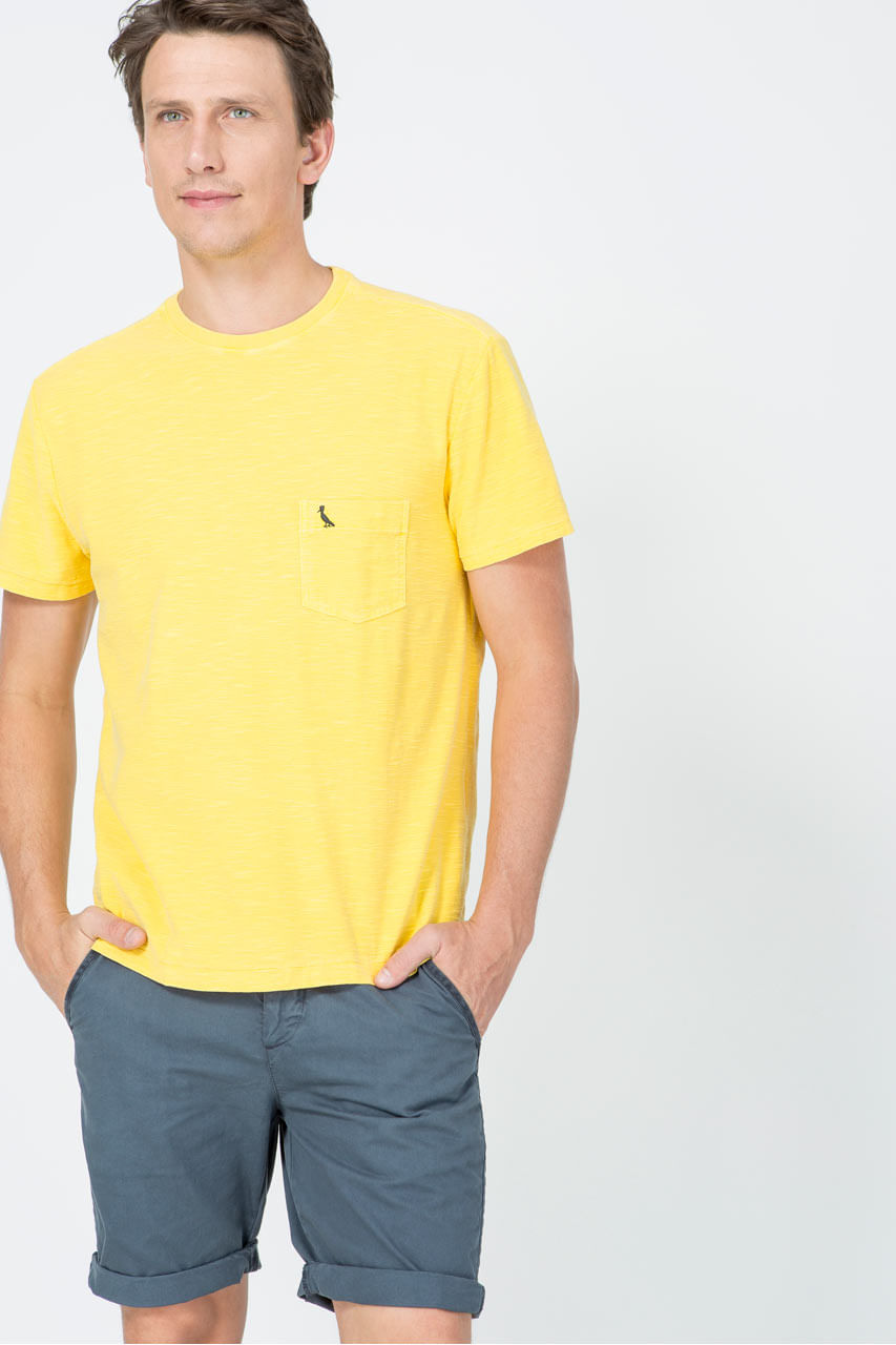 CAMISETA BASICA BOLSINHO PONTO SACO