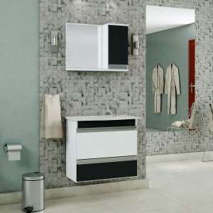 Gabinete Para Banheiro Wila Com Espelheira -