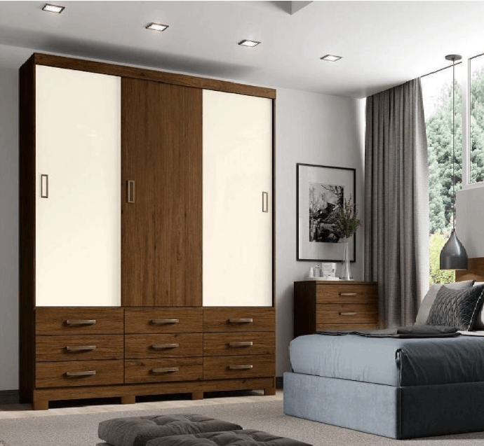 Guarda Roupa Uran 3 Portas -