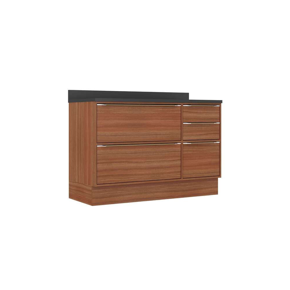 Encontraproduto.com.br - Balcão Calábria Com Tampo 2 Portas E 3 Gavetas -