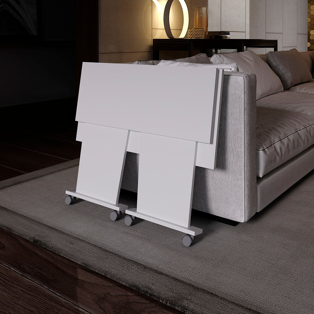 Encontraproduto.com.br - Mesa Para Computador Dobrável Osorno Com Rodízio -
