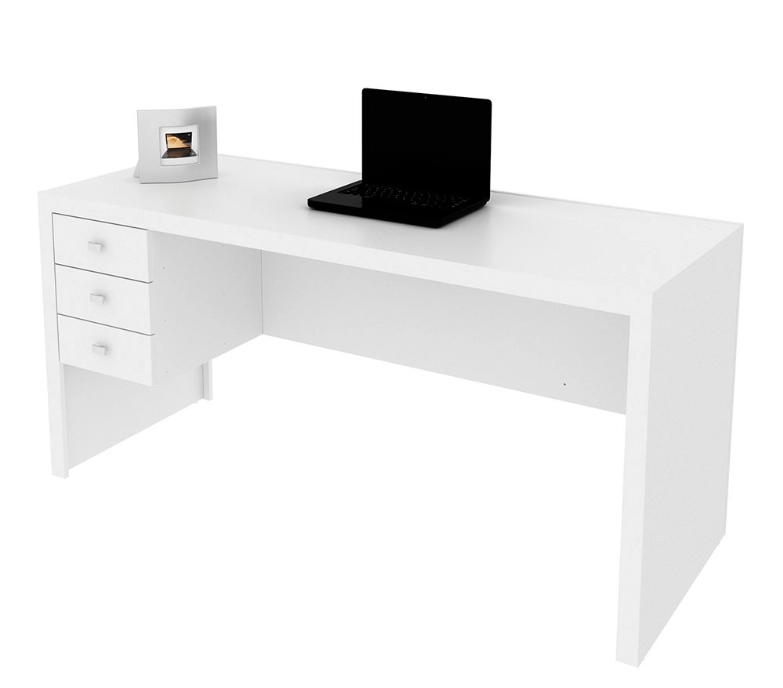 Encontraproduto.com.br - Mesa Para Computador Me4113 3 Com Gavetas -