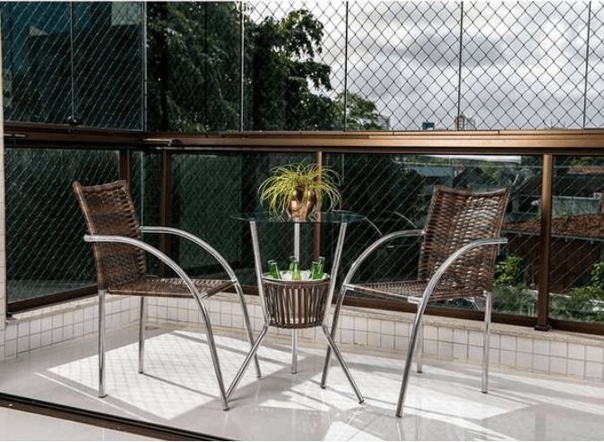 Encontraproduto.com.br - Conjunto De Mesa Com 2 Cadeiras Para Varanda Cjmb4101532 -