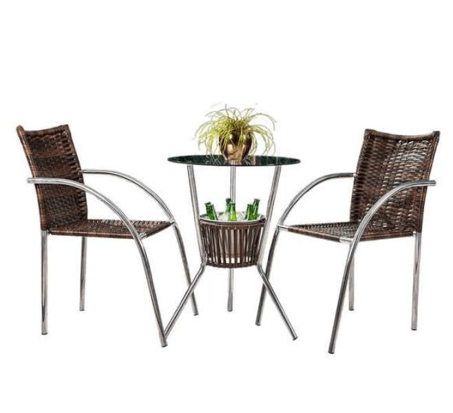 Encontraproduto.com.br - Conjunto De Mesa Com 2 Cadeiras Para Varanda Cjmb4101532 -