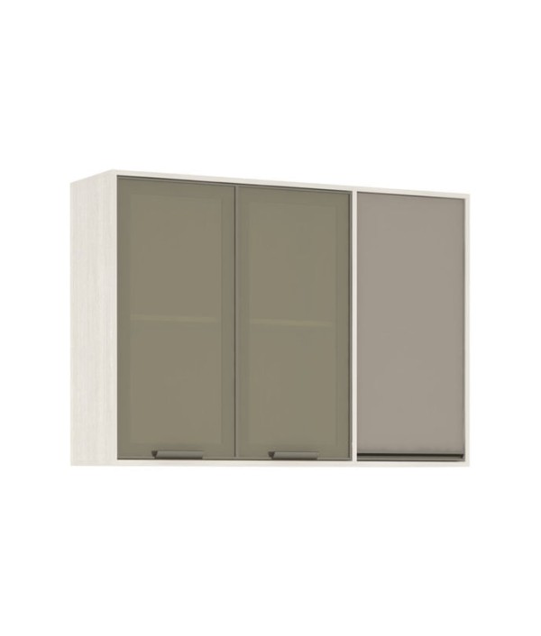 Encontraproduto.com.br - Armário Luize Com Vidro 3 Portas 1,20m -