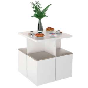 Conjunto De Mesa Com 4 Banquetas Con1201 -