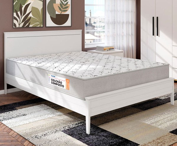 Encontraproduto.com.br - Colchão Casal Kwait Espuma D26 (1,38x1,88x18cm) -