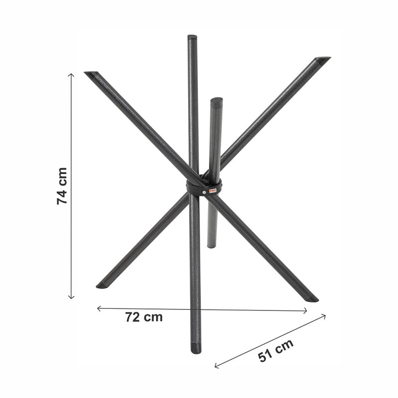 Encontraproduto.com.br - Mesa Quadrada Mayra Com Tampo Bp 75cm -