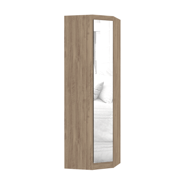 Encontraproduto.com.br - Módulo De Canto Diagonal Com Espelho Master 1 Porta 70cm -