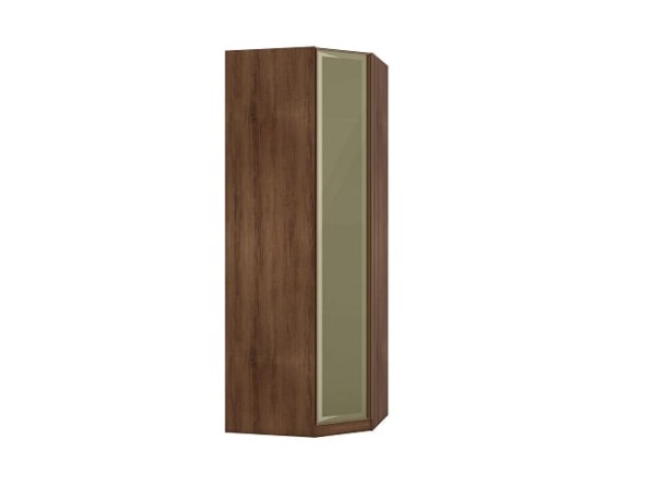 Encontraproduto.com.br - Módulo Canto Obliquo Com Vidro Fort 1 Porta 83cm -