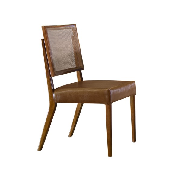 Conjunto Com 2 Cadeiras Veneza Courinho Caramelo -