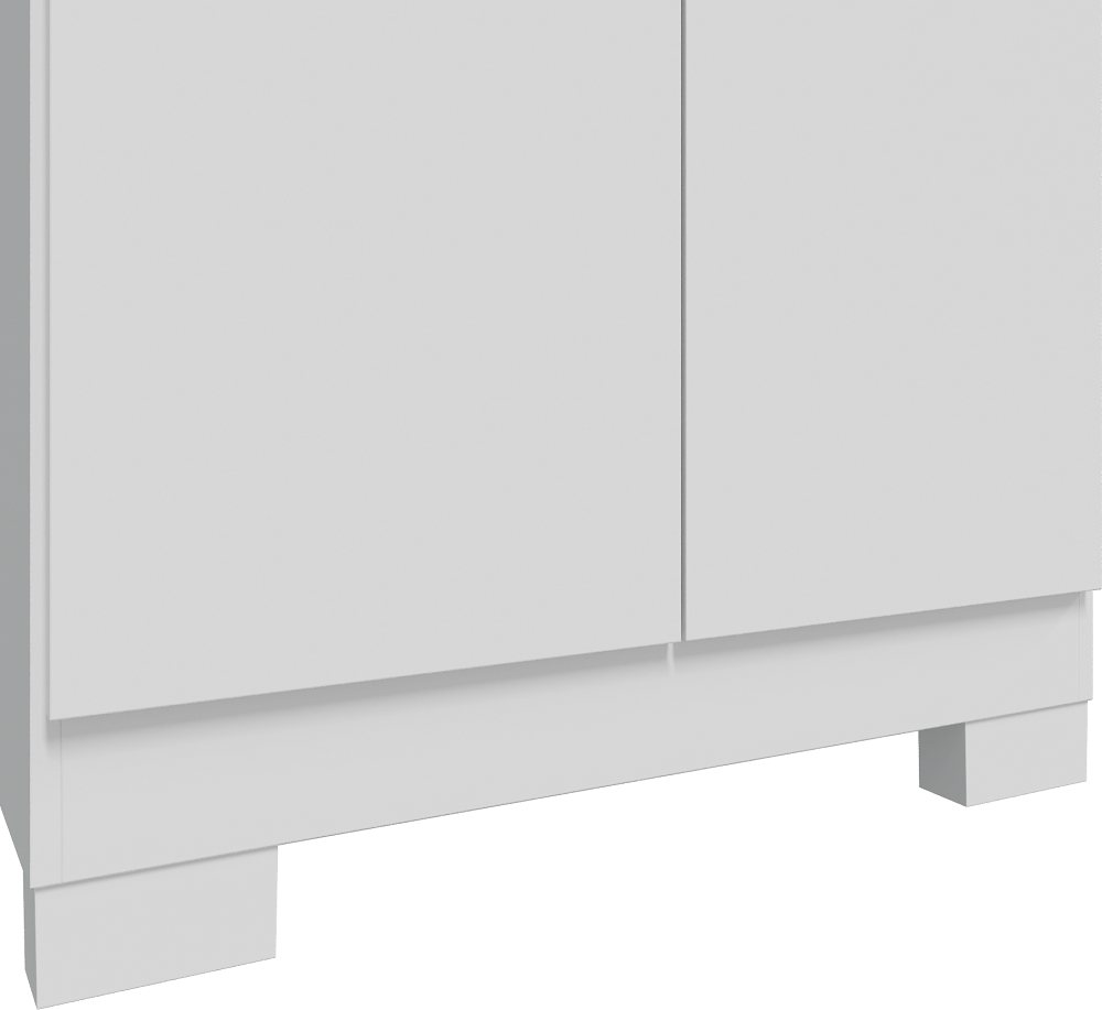 Encontraproduto.com.br - Armário Multiuso Gentil Com Chave 2 Portas E 4 Prateleiras -