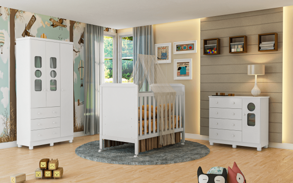 Berço Minicama Perola Para Colchão De 70cm -