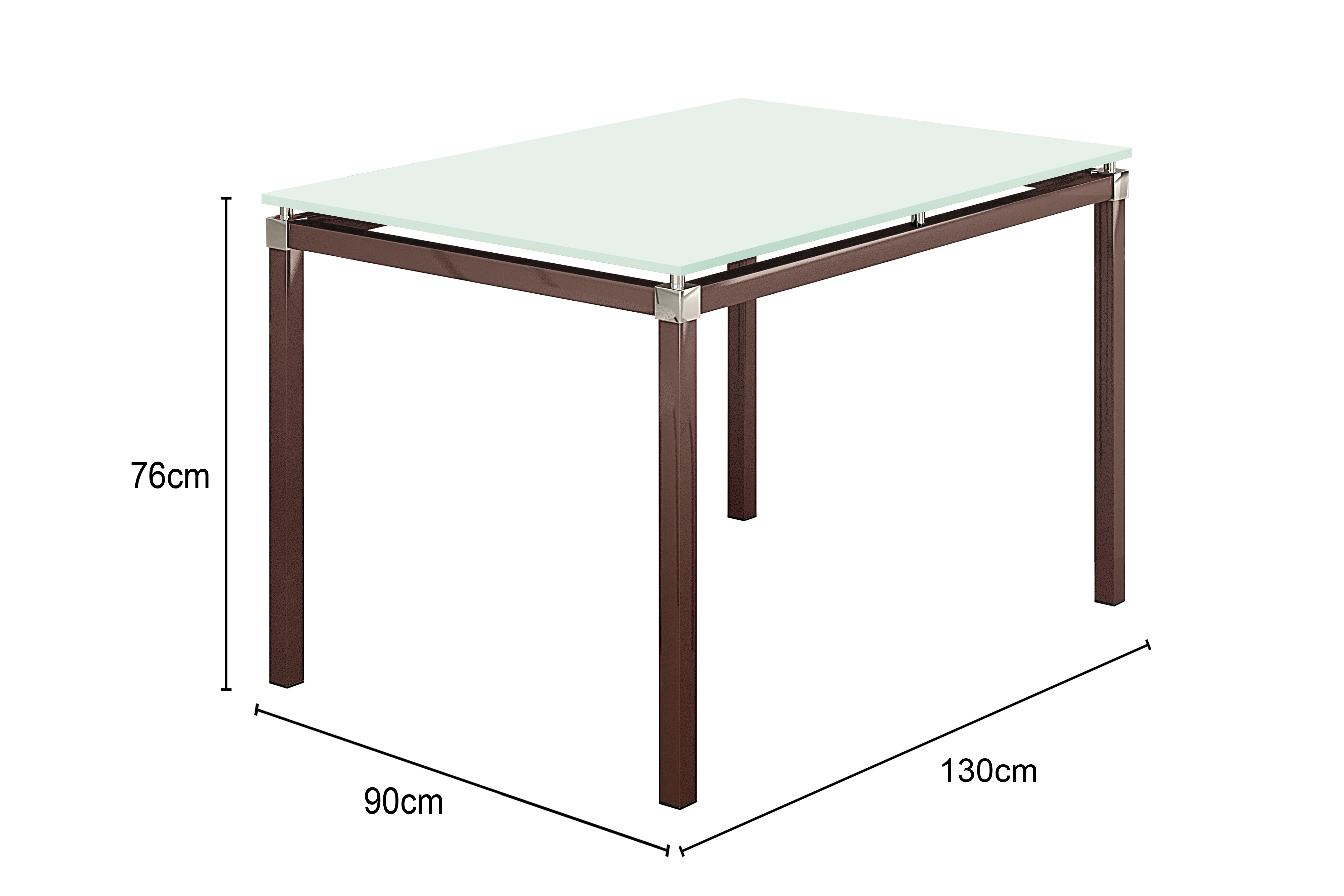 Vidro Para Mesa Retangular (1,30x90x8cm)