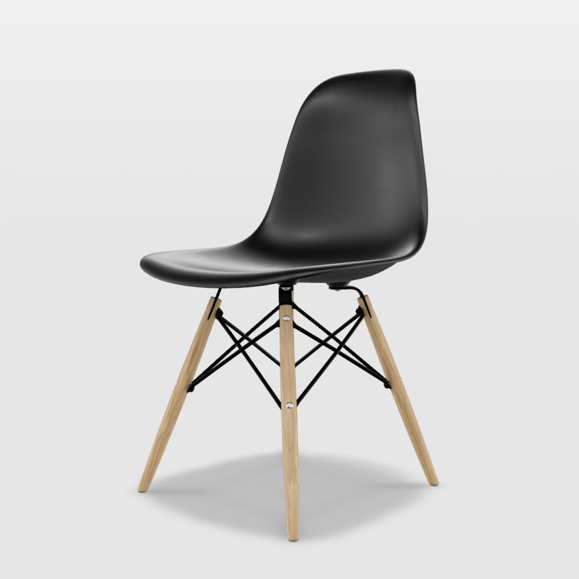 Cadeira Eames Layla Pp Base Dsw Madeira -