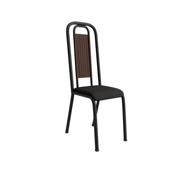 Encontraproduto.com.br - Kit 2 Cadeiras Fatima Com Assento Em Korino Preto -