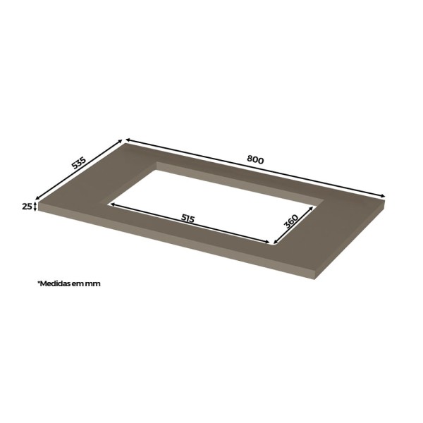 Encontraproduto.com.br - Tampo Para Balcão Cooktop Connect 80cm -