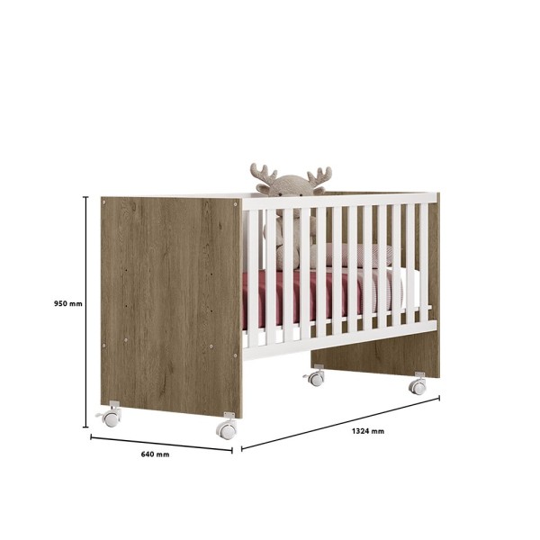 Encontraproduto.com.br - Berço 35405 Com Rodízios 60cm -