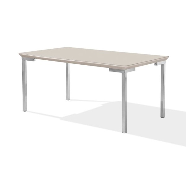 Mesa Retangular Juliana Com Vidro 1,60m -