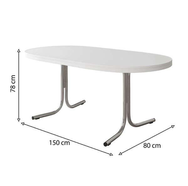 Encontraproduto.com.br - Mesa Retangular Lilih 1,50m -