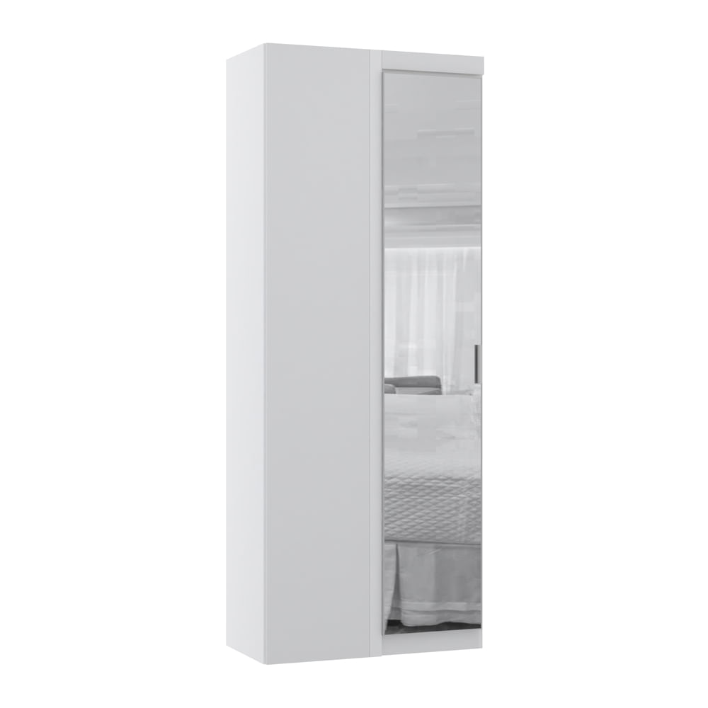 Módulo Canto Reto Com Espelho Alpes 1 Porta 90cm -