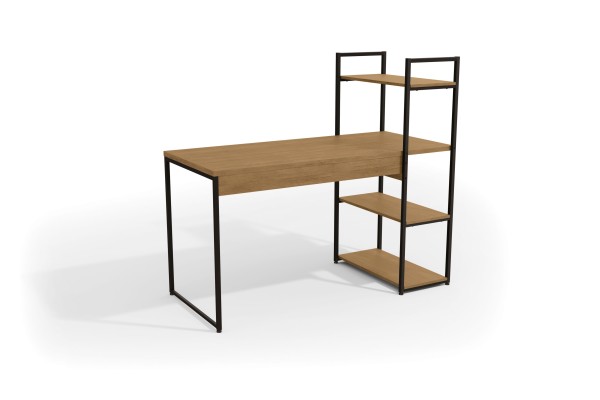 Encontraproduto.com.br - Mesa Office 16 Com 3 Prateleiras -