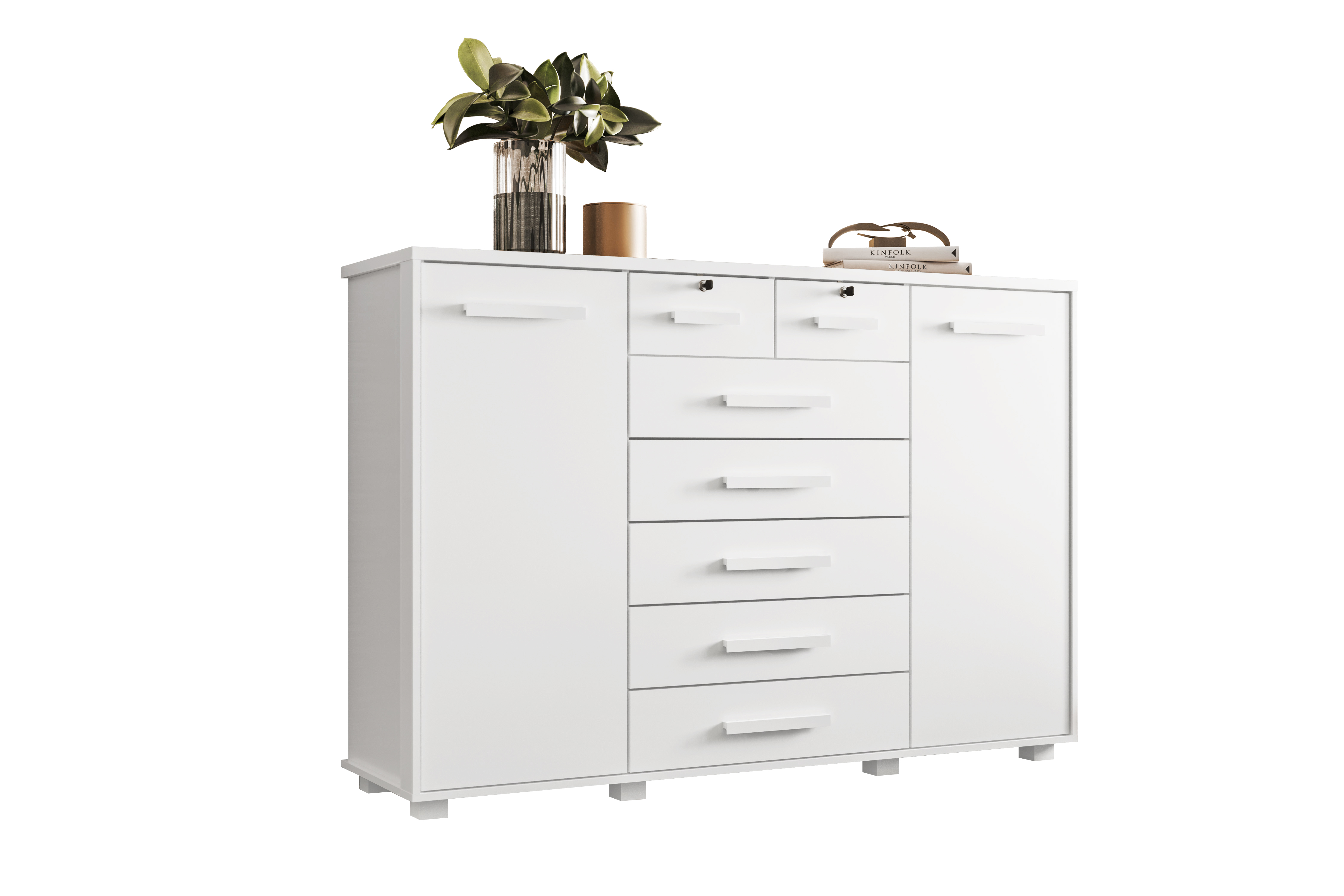 Encontraproduto.com.br - Cômoda Taquari 2 Porta E 7 Gavetas -