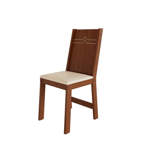 Encontraproduto.com.br - Kit 2 Cadeiras Maia Com Assento Em Corano -