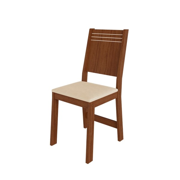 Encontraproduto.com.br - Kit 2 Cadeiras Ada Com Revestimento Caramelo -