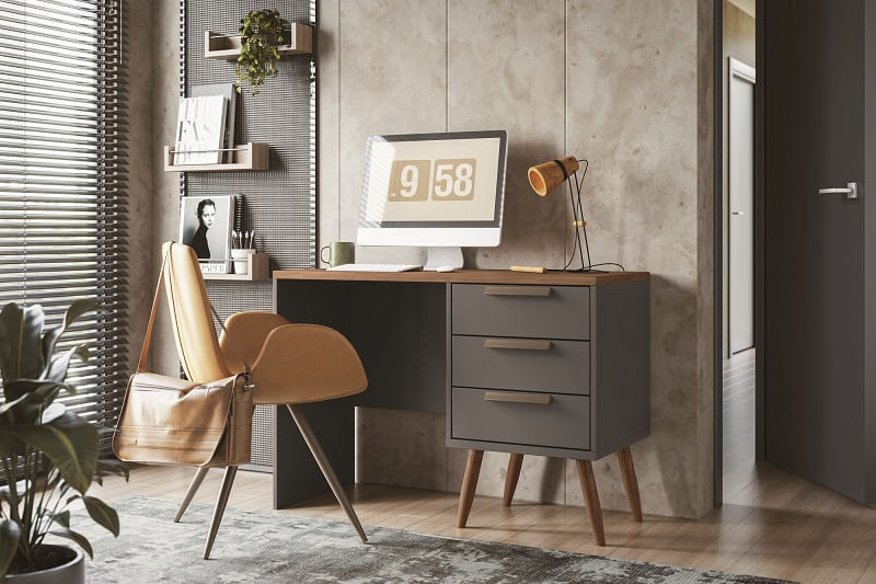 Escrivavinha Office 11 Com 3 Gavetas 1,09m -