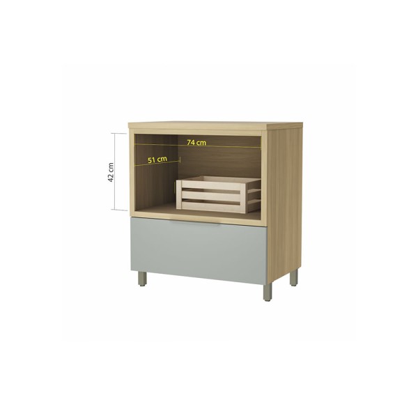 Encontraproduto.com.br - Balcão Marquesa Para Forno 1 Gaveta Com Caixa -